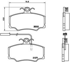 BENDIX VARIOS 385415 - JUEGO PASTILLAS DELANTERAS ALFA ROMEO 33 LANCIA DEDRA