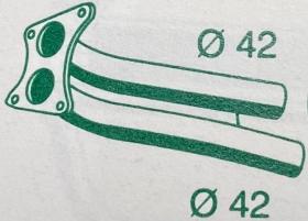 FONOS/WALKER SILENCIOSOS Y CATALIZADORES 1209 - TUBERIA  COLECTOR PARA TALBOT-1200