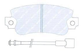 NECTO FRENOS 631A - PASTILLAS DE FRENO TRASERAS TALBOT 160-TALBOT 180-TALBOT SIM