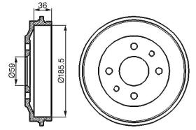 PASTILLAS/ZAPATAS/DISCOS ETC. 702600 - TAMBOR DE FRENO FIAT - SEAT- LANCIA