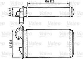 VALEO VARIOS ARTICULOS 812029 - RADIADOR CALEFACCION VOLKSWAGEN - AUDI