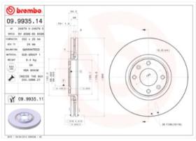 SISTEMA DE FRENO 09993514 - DISCO