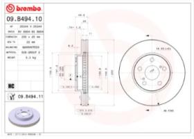 SISTEMA DE FRENO 09B49410 - DISCOS