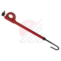 ACCESORIOS DEL AUTOMOVIL MAYRO 40100 - ANTIRROBO BARRA PEDAL- VOLANTE  ROJA BRICAR