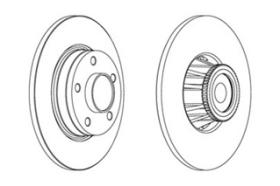 SISTEMAS  DE FRENADO FERODO DDF1623 - OPEL VIVARO PLATFORM/CHASSIS(E7)2.0