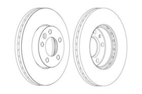 SISTEMAS  DE FRENADO FERODO DDF1253C - JGO.DISCOS FRENO