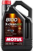 MOTUL ACEITES 109471 - ACEITE 8100 X-CLEAN EFE 5W30 5L