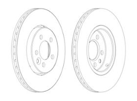 SISTEMAS  DE FRENADO FERODO DDF1080C - DISCOS