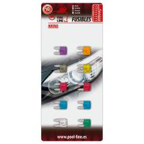 POOL-LINE ACCESORIOS 465034 - MMIX-BLISTER 10 UNID.FUSIBLE MINI SURTIDO