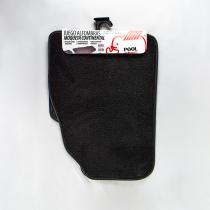POOL-LINE ACCESORIOS 610501 - JGO. 4 ALFOMBRAS MOQUETA NEGRA TALONERA TERMOSELLADA