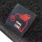 POOL-LINE ACCESORIOS 610501 - JGO. 4 ALFOMBRAS MOQUETA NEGRA TALONERA TERMOSELLADA